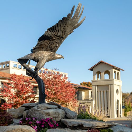 OKWU Eagle statue