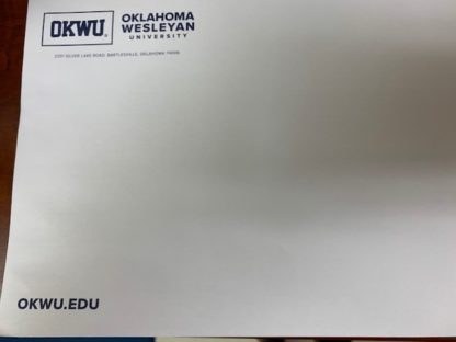 Envelopes - 9" X 12", white w/OKWU logo