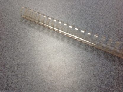 Plastic Comb Binding spines - Clear - 1"