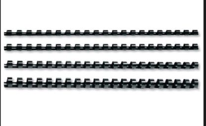 Plastic Comb Binding spines - Black - different sizes