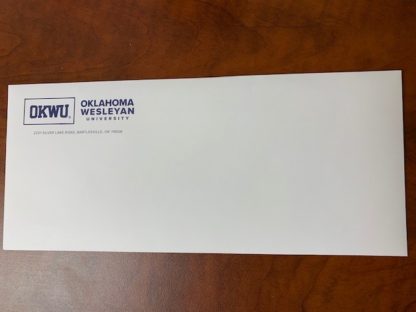 Envelopes - Regular white #10, with OLD OKWU logo -Single Envelope