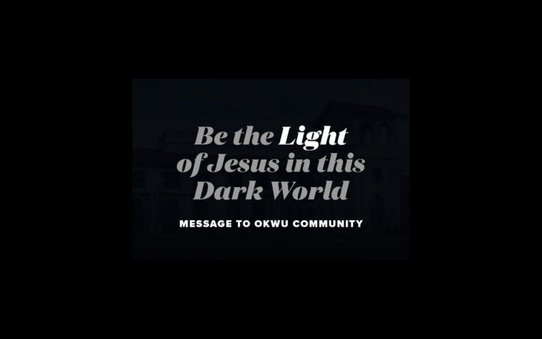 Be the Light of Jesus in this Dark World!