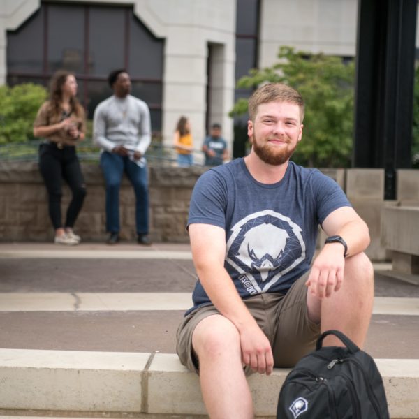 2020photoshoot-2 student sitting on steps
