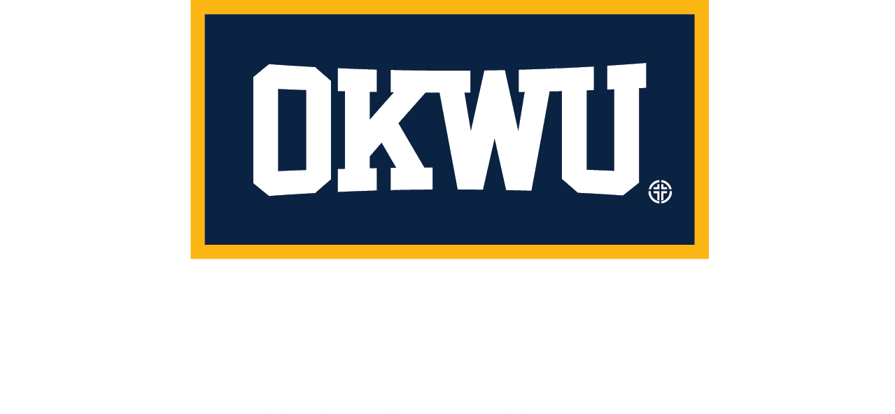 OKWU logo primary reversed OKWU logo reversed