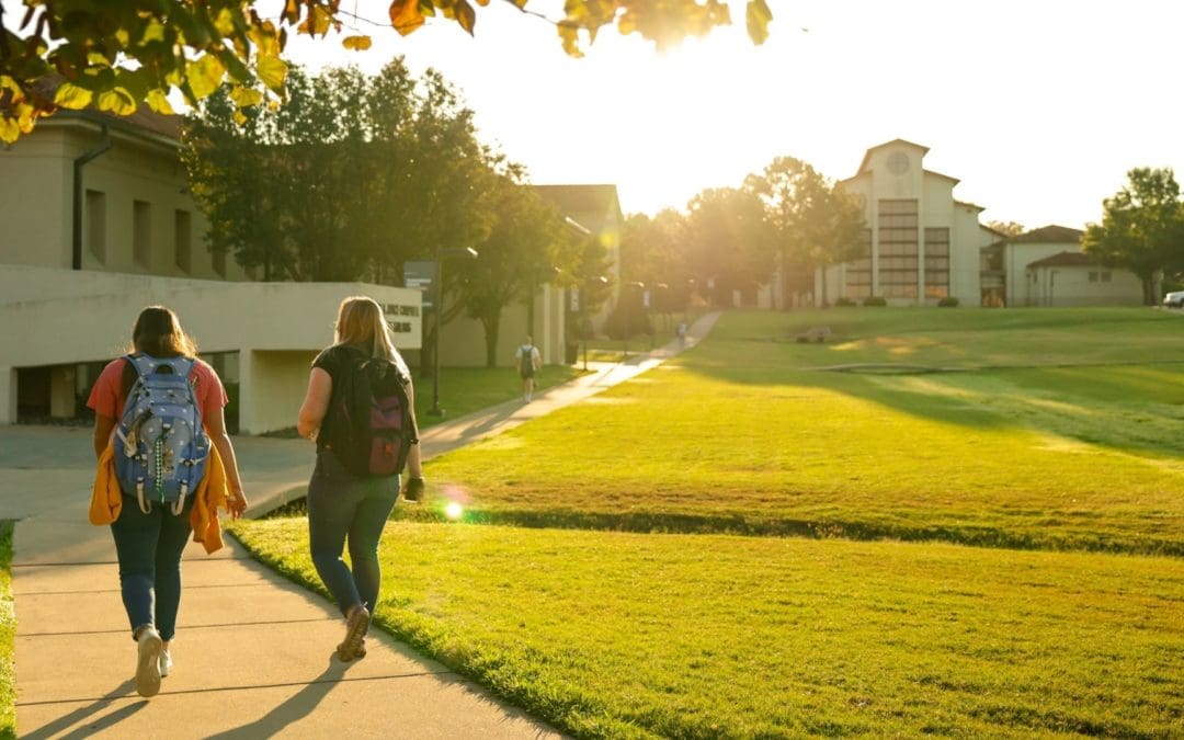 Students walking to Class