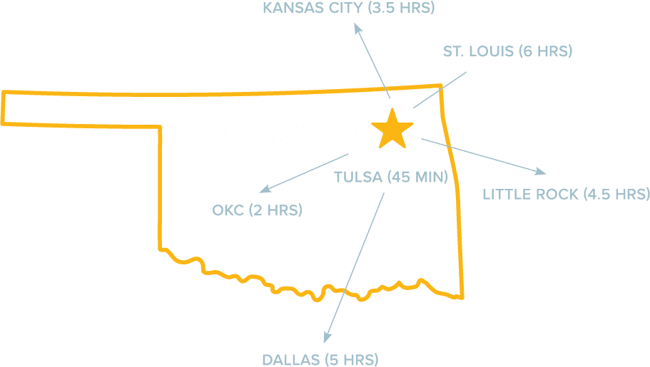 OKWU Cities Map OKWU Cities Map