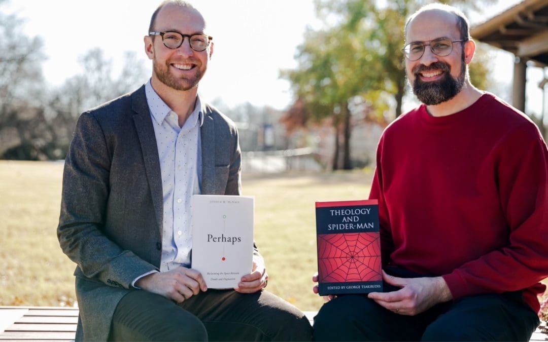 Professors on bench