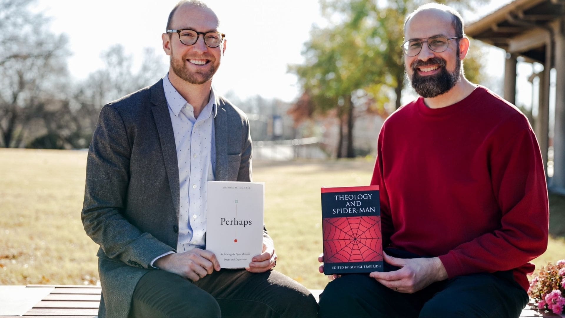 Professors on bench