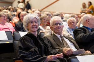 Naomi and Don Mueller at ceremony