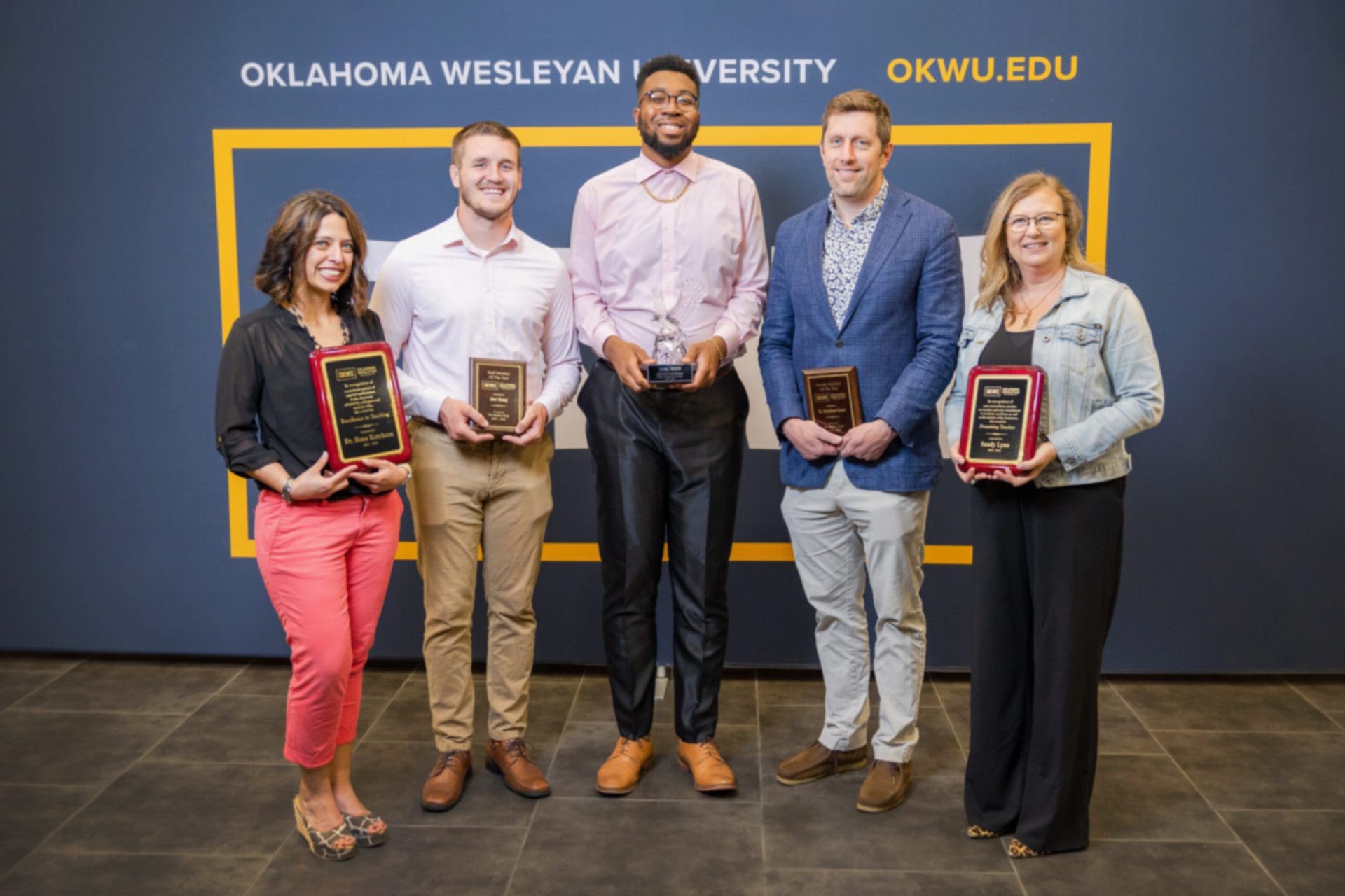 Faculty Award Winners and OKWU Eagle Scholar.