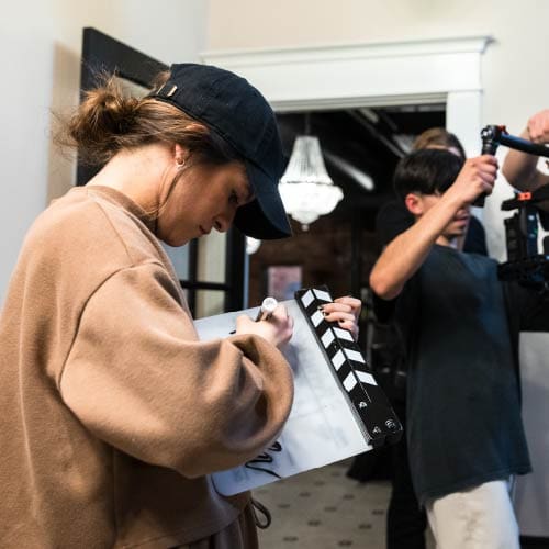 DigitalCinema_1 Digital Cinema students working on set