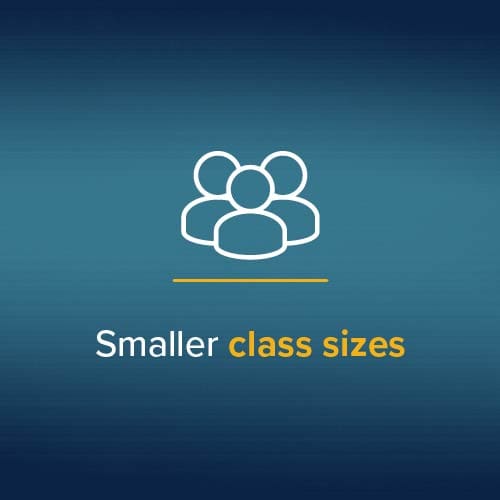 Smaller class sizes