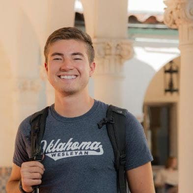 OKWU student on the historic campus