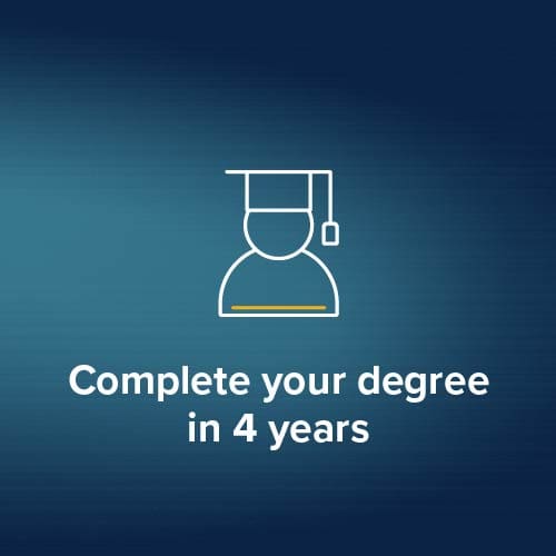 Complete your degree in 4 years