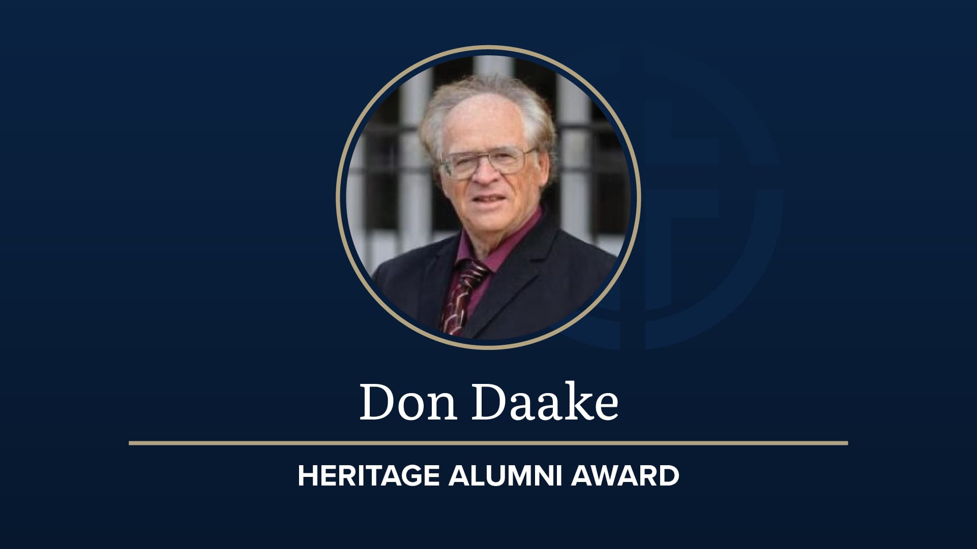 Don Daake: 2024 Heritage Alumni Award