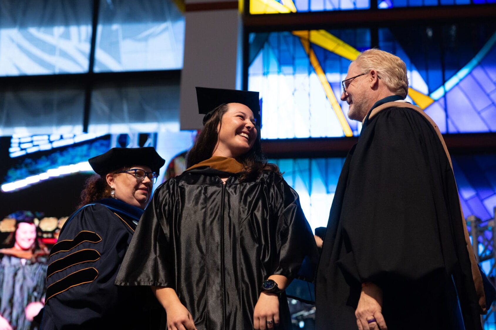 OKWU Alumna Graci Ringnalda 2024 Graduation, received her Master's Degree.
