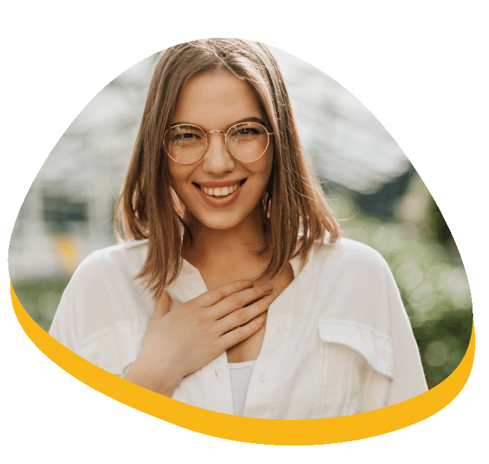 woman smiling