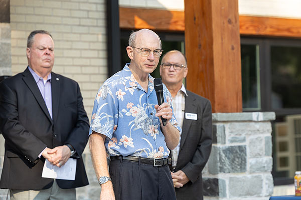 Jeanalee and Charles Parsons Foundation speaker at the Parsons House Dedication at Homecoming 2025