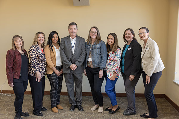 Nursing Department posing with our event co-hosts of Hillcrest South. 