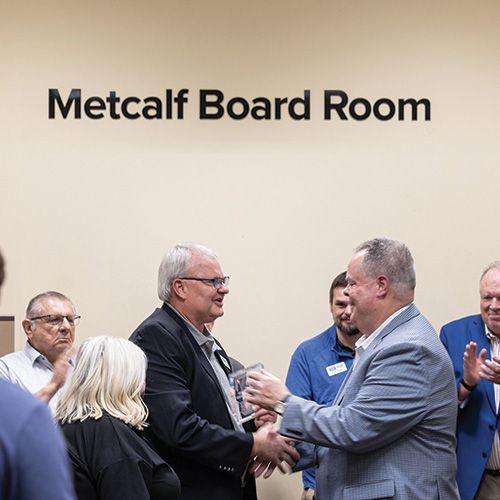 Metcalf Boardroom Dedication